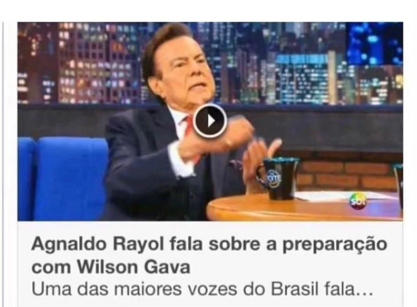 Agnaldo Rayol falando sobre a preparação com Wilson Gava